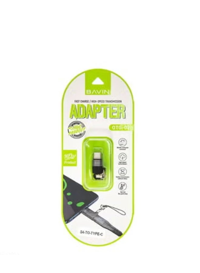 محول OTG من منفذ Micro USB إلى منفذ USB من النوع C، طراز Bavin OTG-02